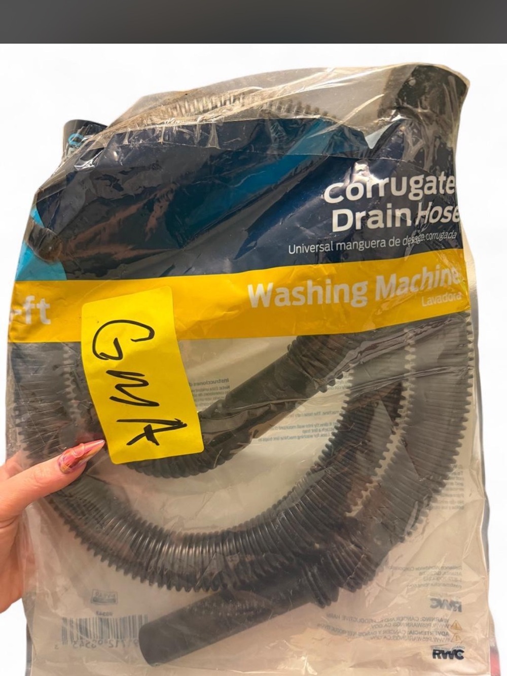 Washing machine corrugated drain hose